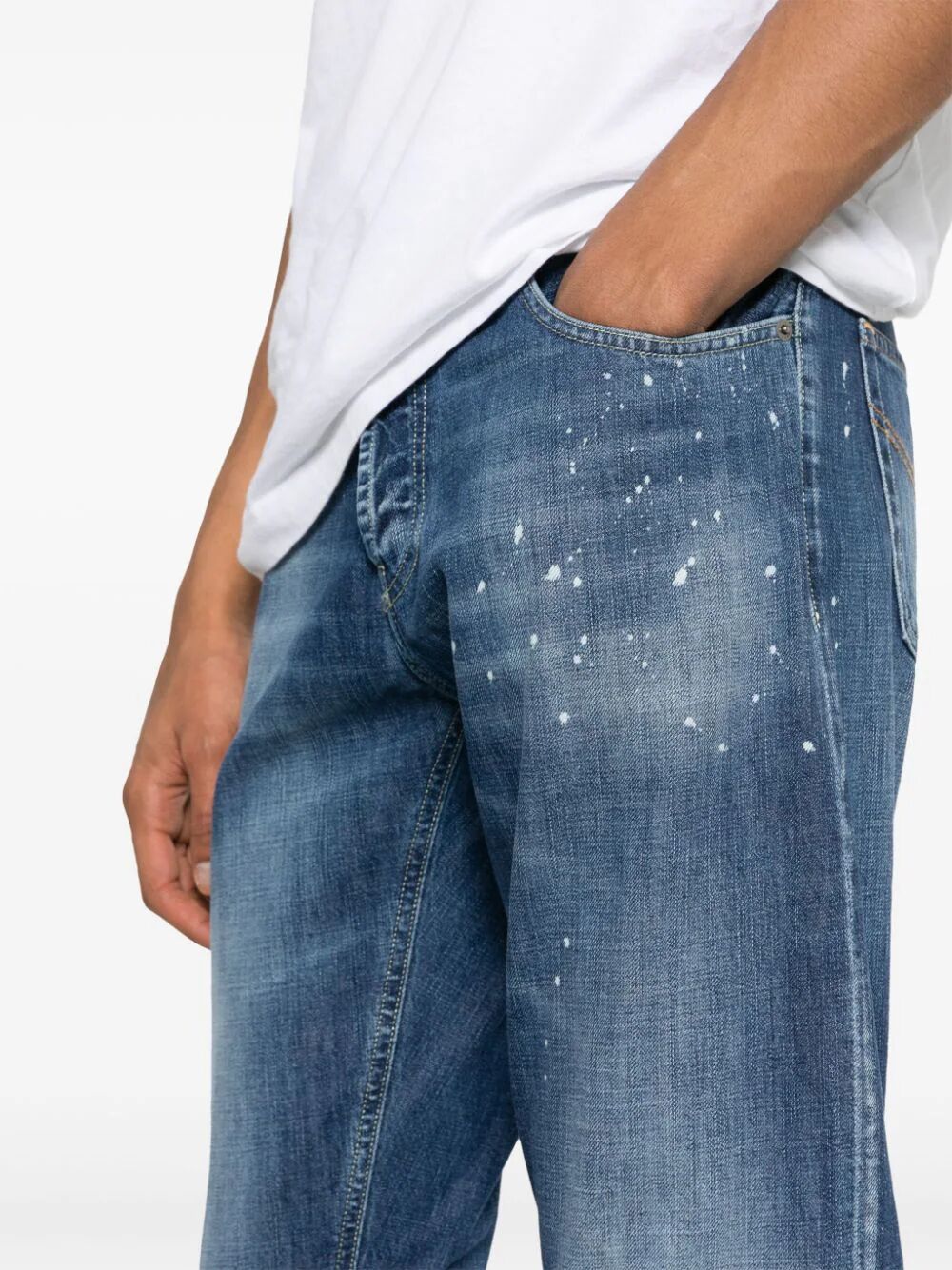 DONDUP Classic Fit Mini Jeans for Men