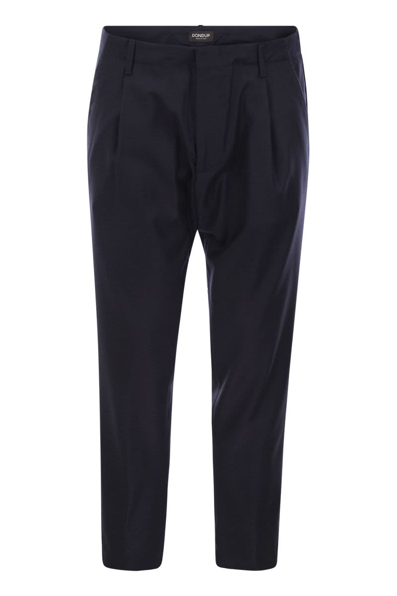 DONDUP Men's Carrot Pants - Wool Blend