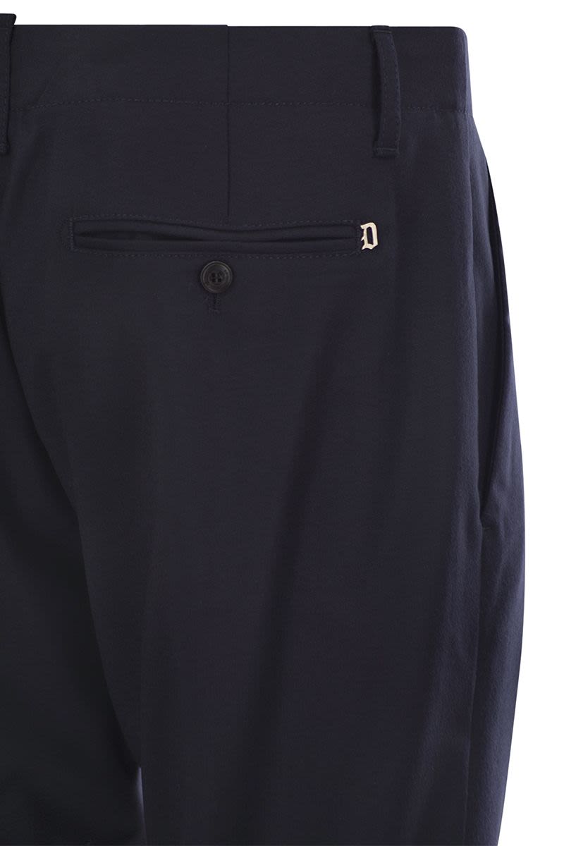 DONDUP Men's Carrot Pants - Wool Blend