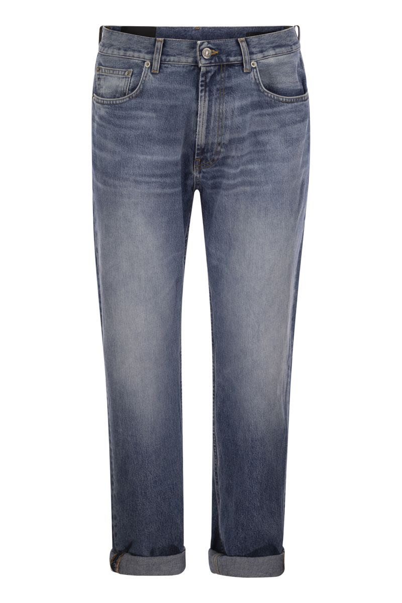 DONDUP Loose Fit Regular-Waisted Five-Pocket Denim Jeans