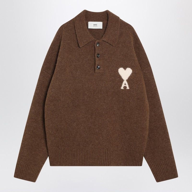 AMI PARIS AMI of Coeur Polo Sweater for Men