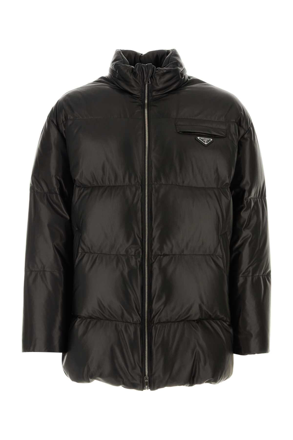 PRADA Men's Nappa Leather Down Jacket