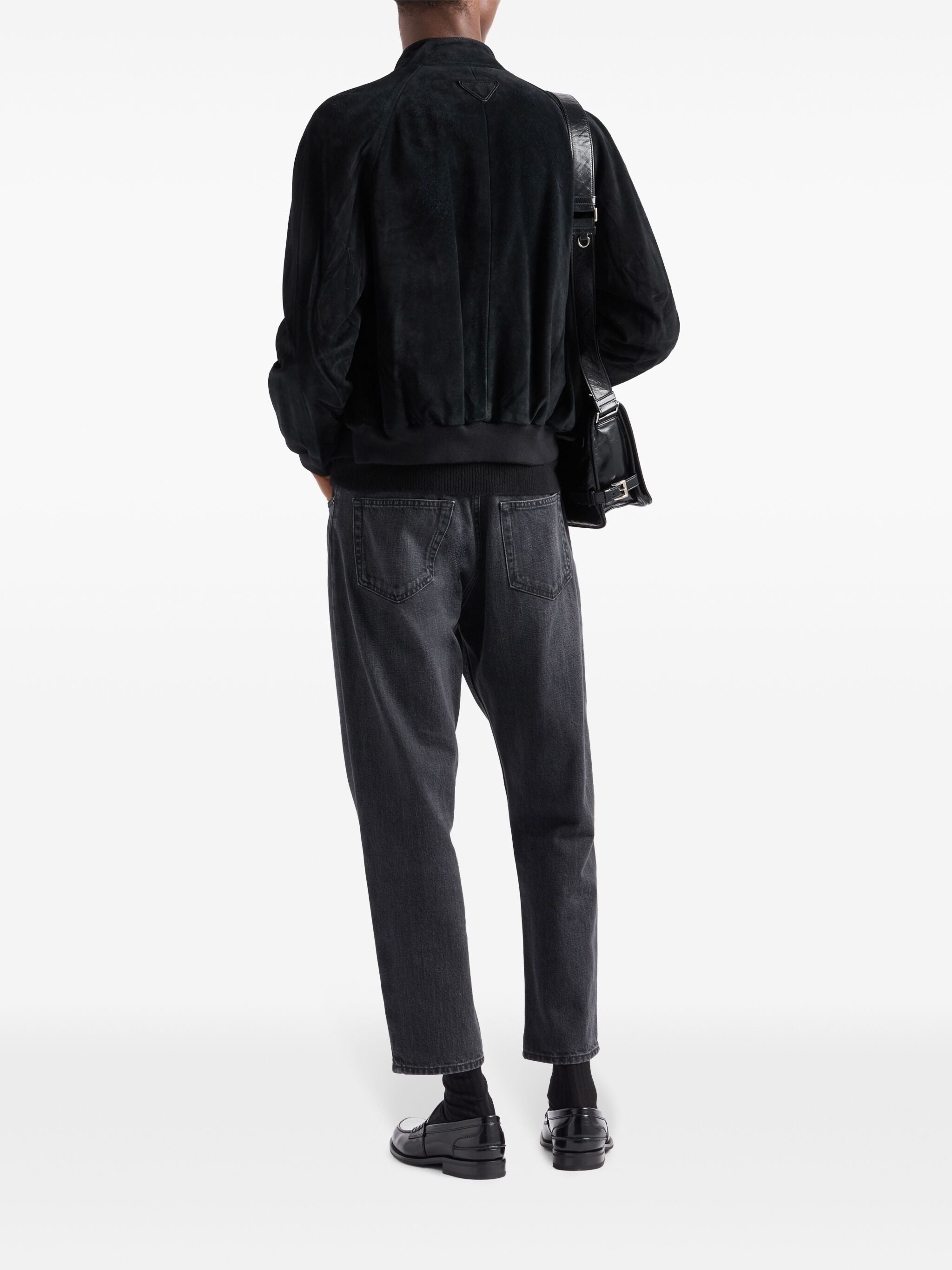 PRADA Suede Leather Bomber Jacket - Men’s