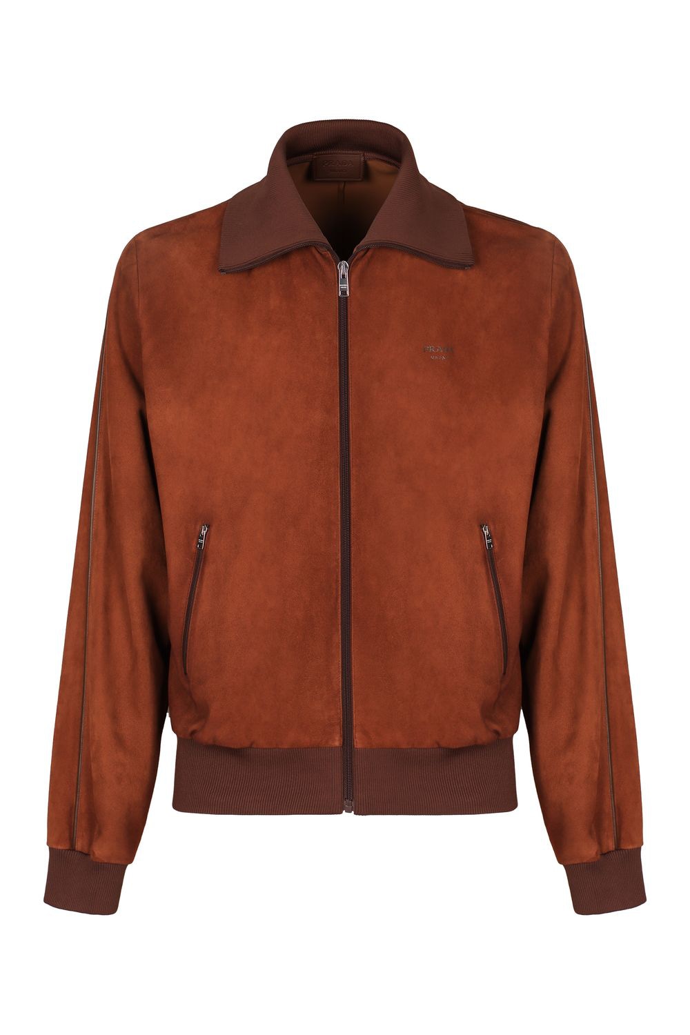 PRADA Suede Jacket for Men - FW25 Collection