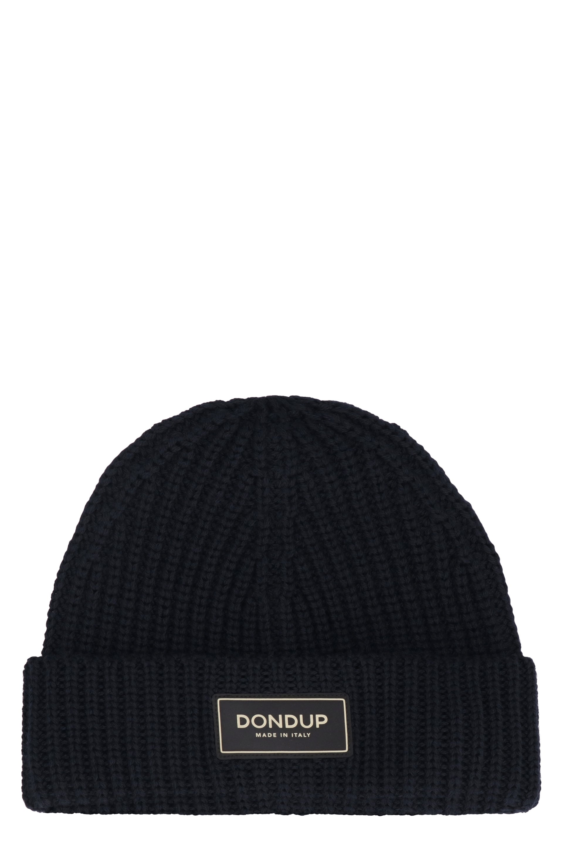 DONDUP Ribbed Knit Beanie with Turn Up Brim