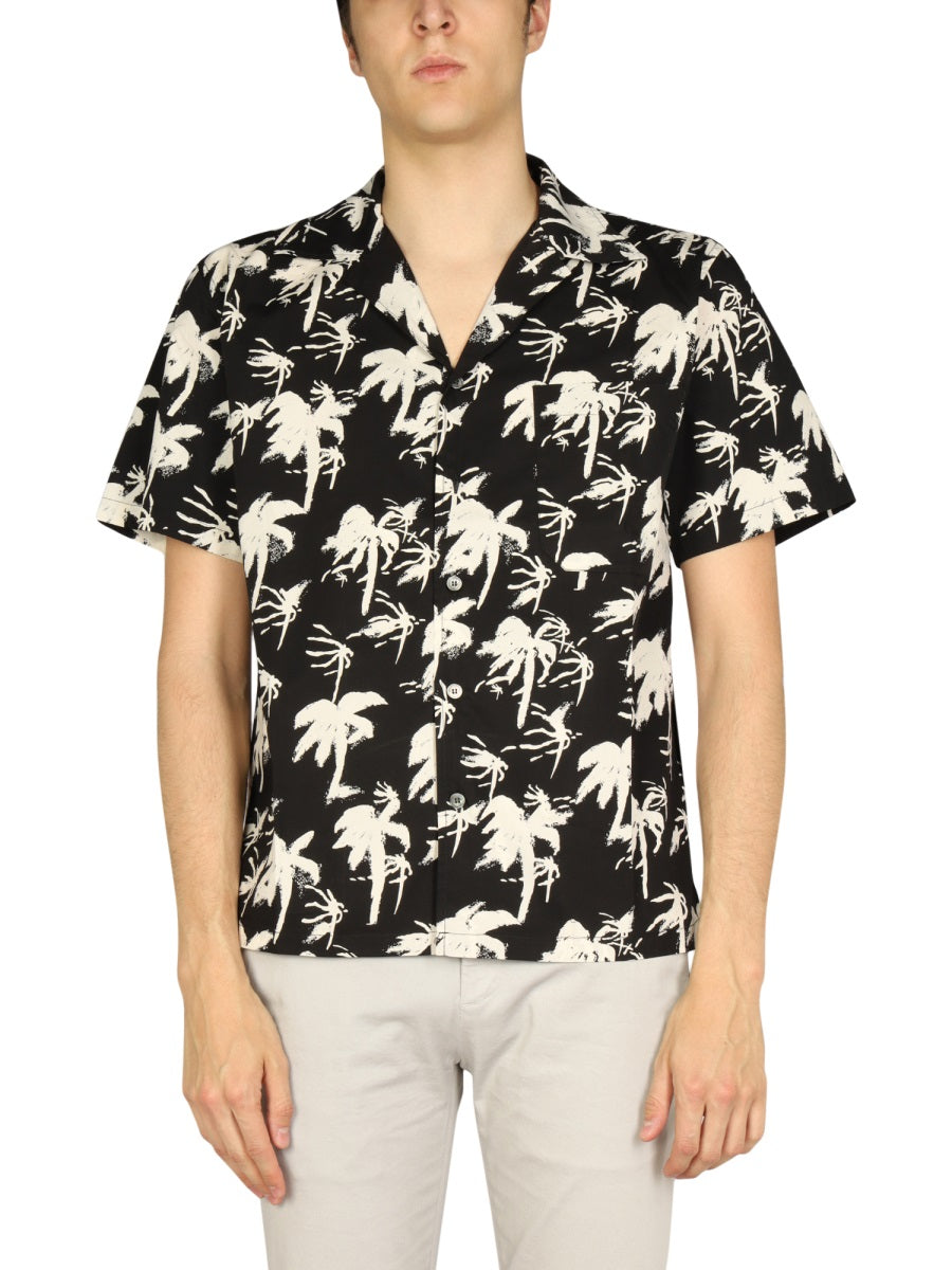 DEPARTMENT FIVE Hawaiian Logo Print Shirt for Men - Short Sleeve