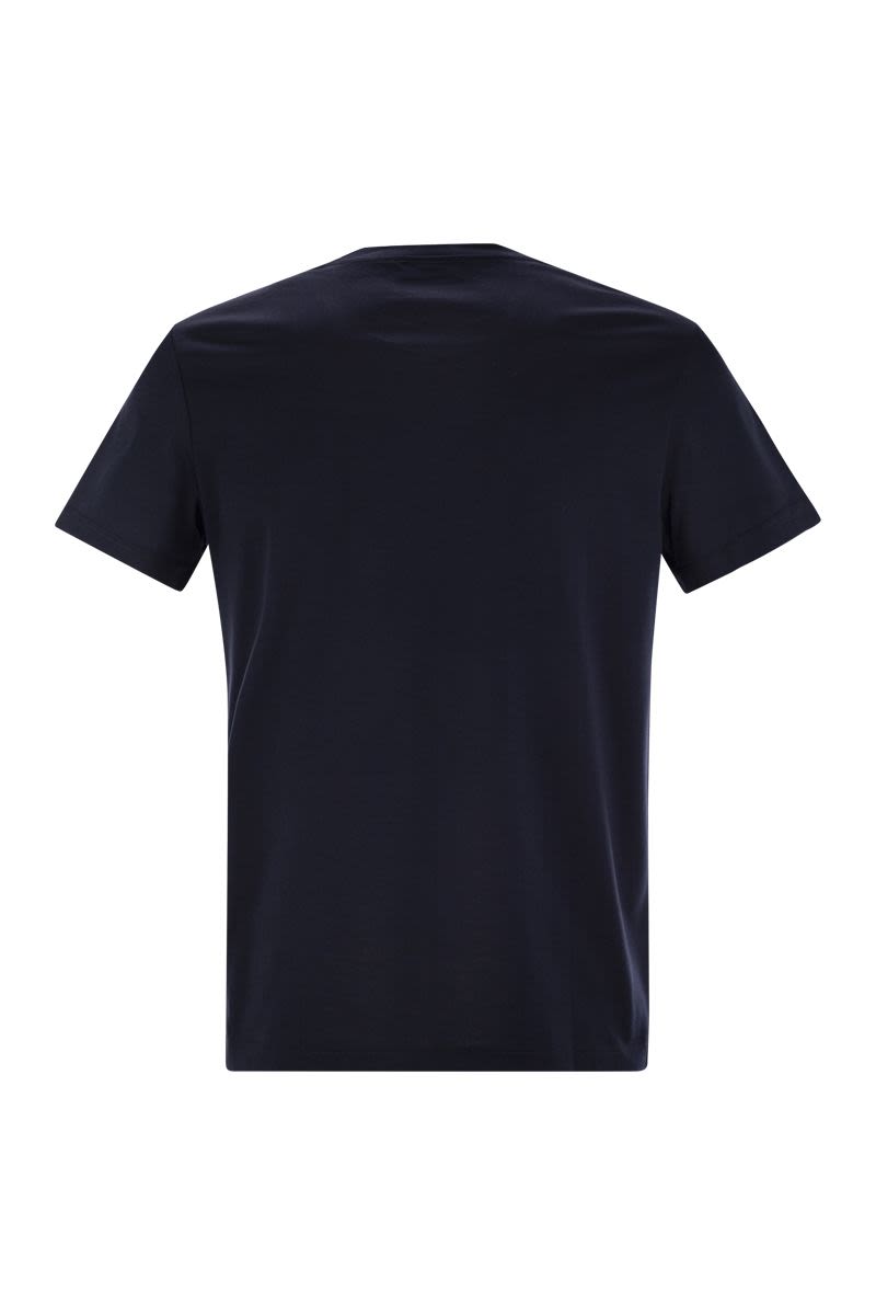 DONDUP Essential Crew Neck Cotton T-Shirt with Logo