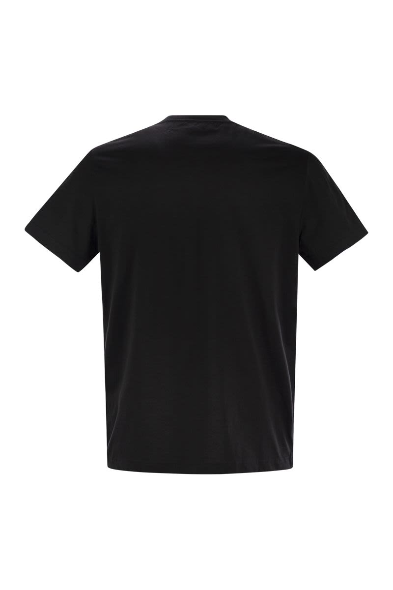 DONDUP Essential Crew Neck Cotton T-Shirt with Logo