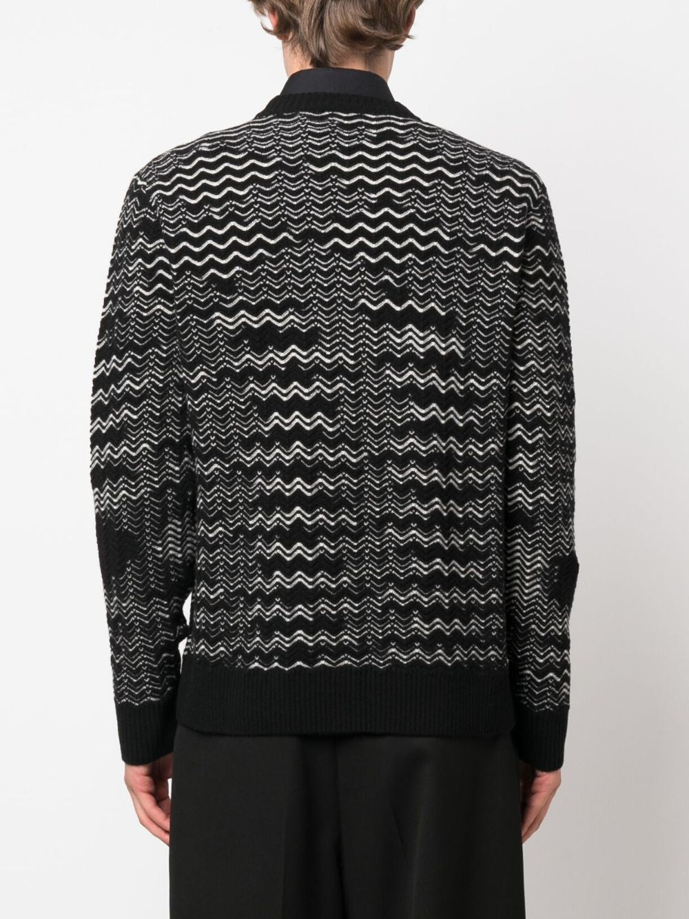 MISSONI Chevron Wool Blend Sweater for Men