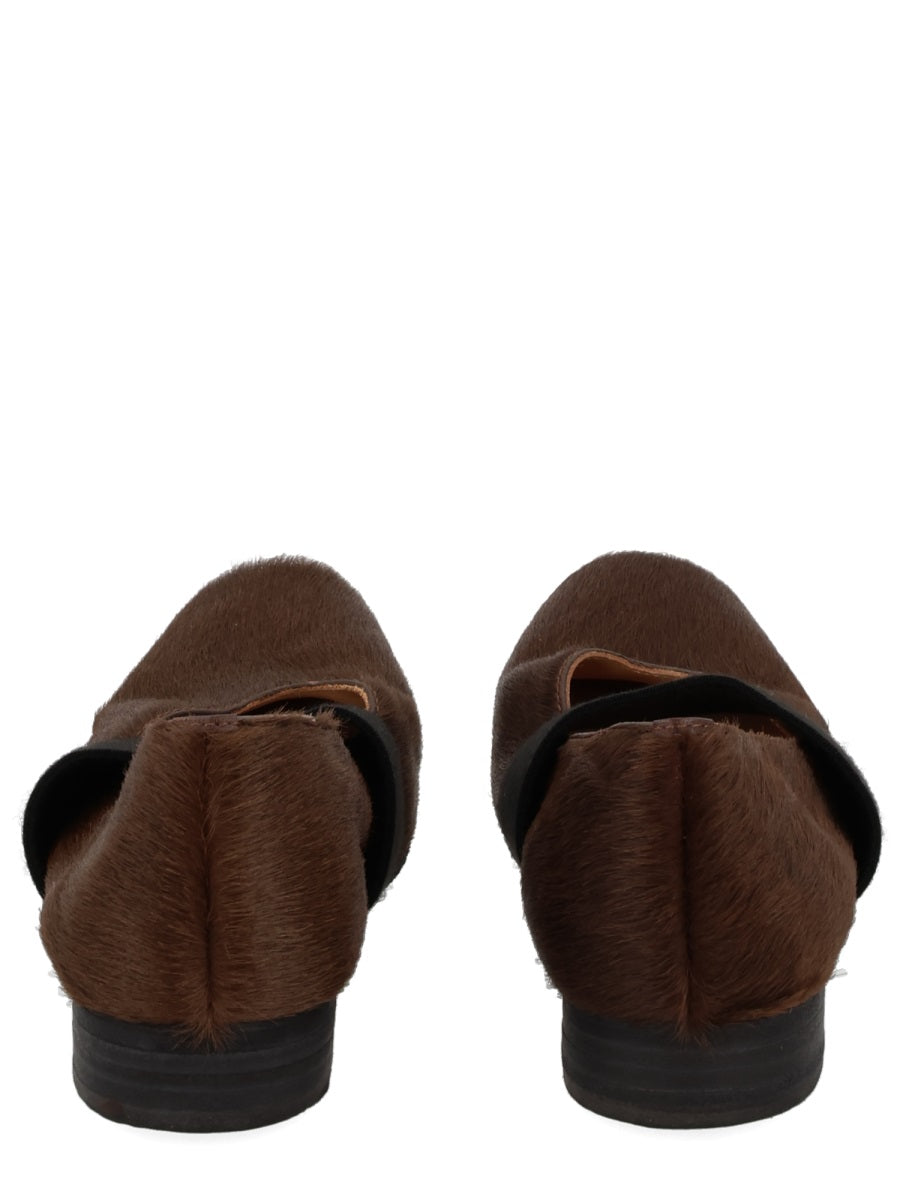 UMA WANG Square Toe Ballerina Shoes for Women