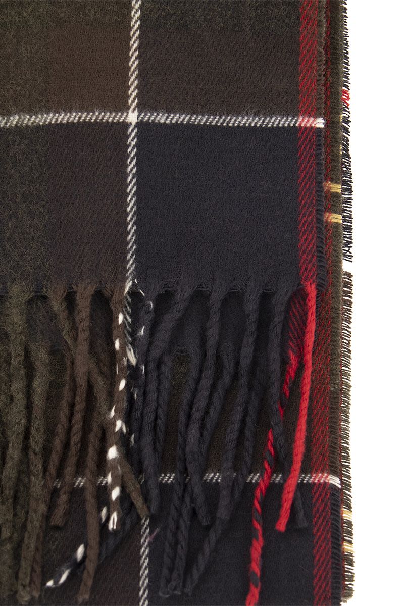 BARBOUR Tartan Pattern Scarf - 180 x 30 cm
