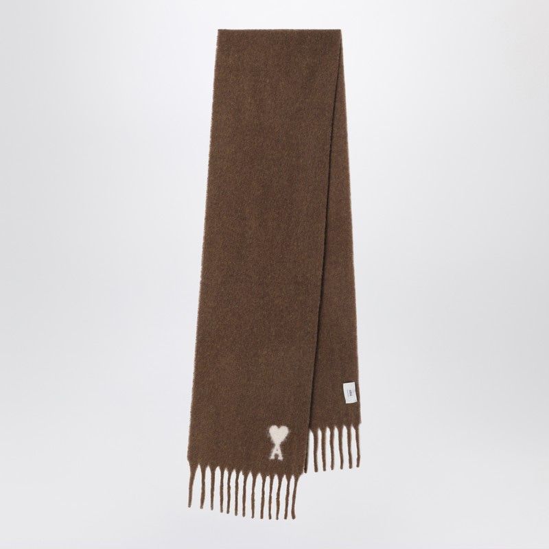 AMI PARIS Alpaca and Wool Blend Scarf - 235 cm