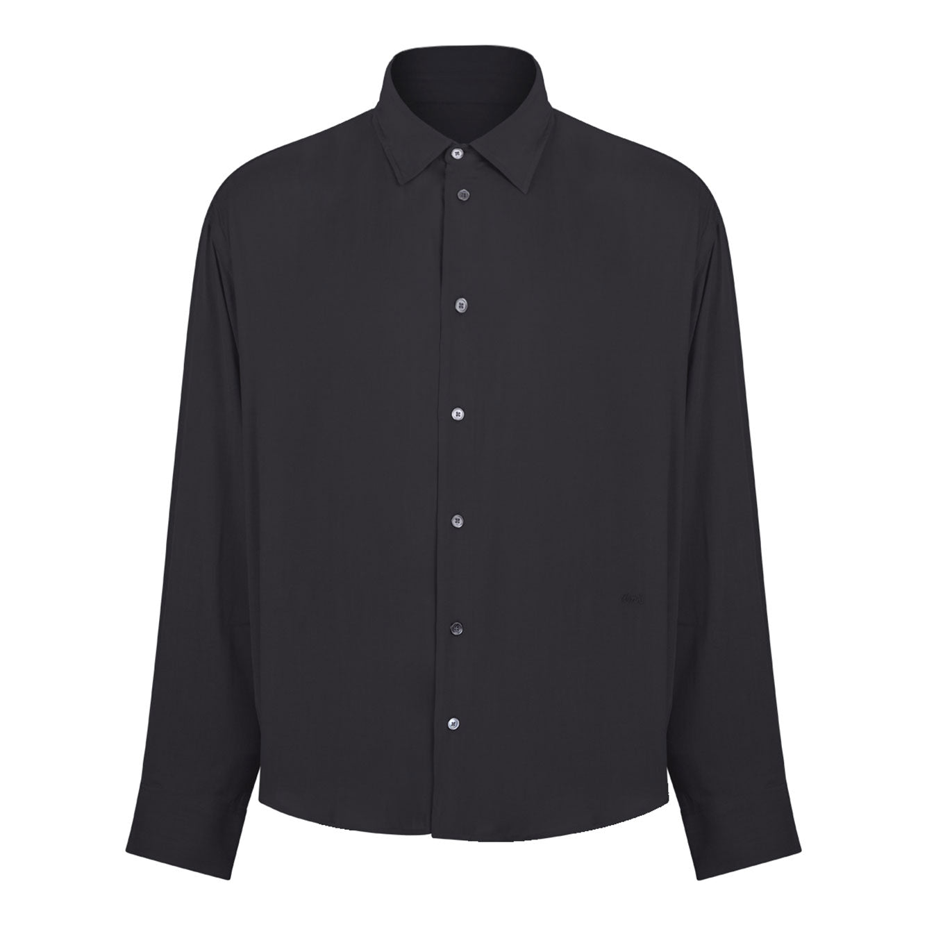 AMI PARIS Unisex Viscose Button-Up Shirt - FW25 Collection