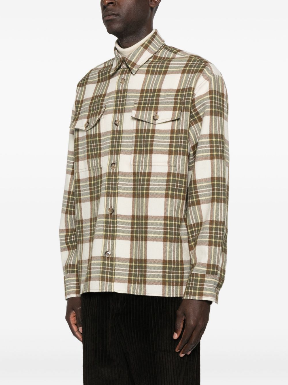 AMI PARIS Checkered Design Overshirt for Men