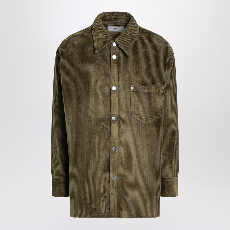 AMI PARIS Corduroy Long Sleeve Shirt for Men