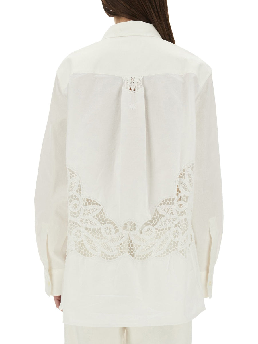 MARINE SERRE Upcycled Linen Shirt - Size S