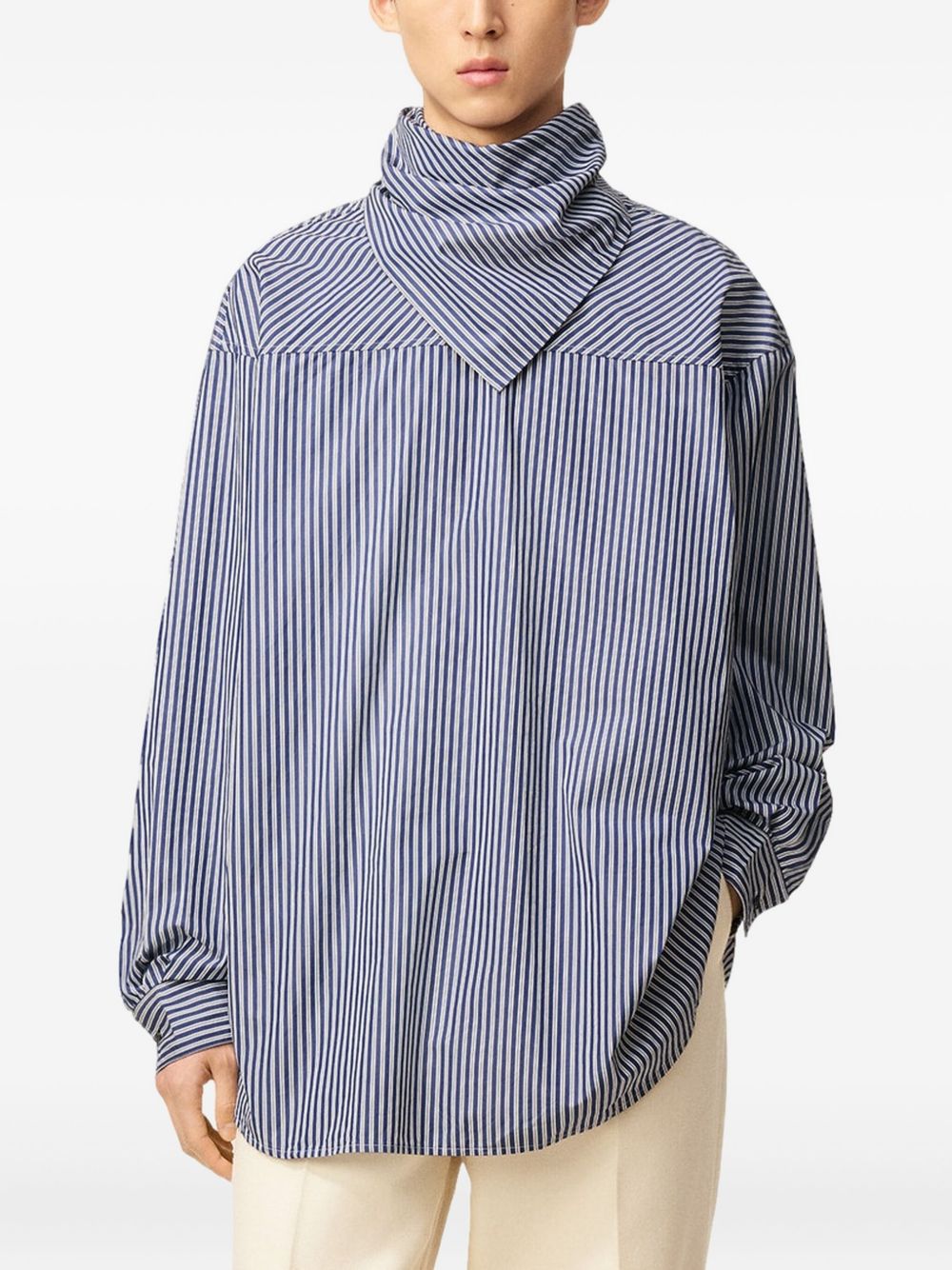 AMI PARIS Bandana Collar Long Sleeve Shirt - M/L