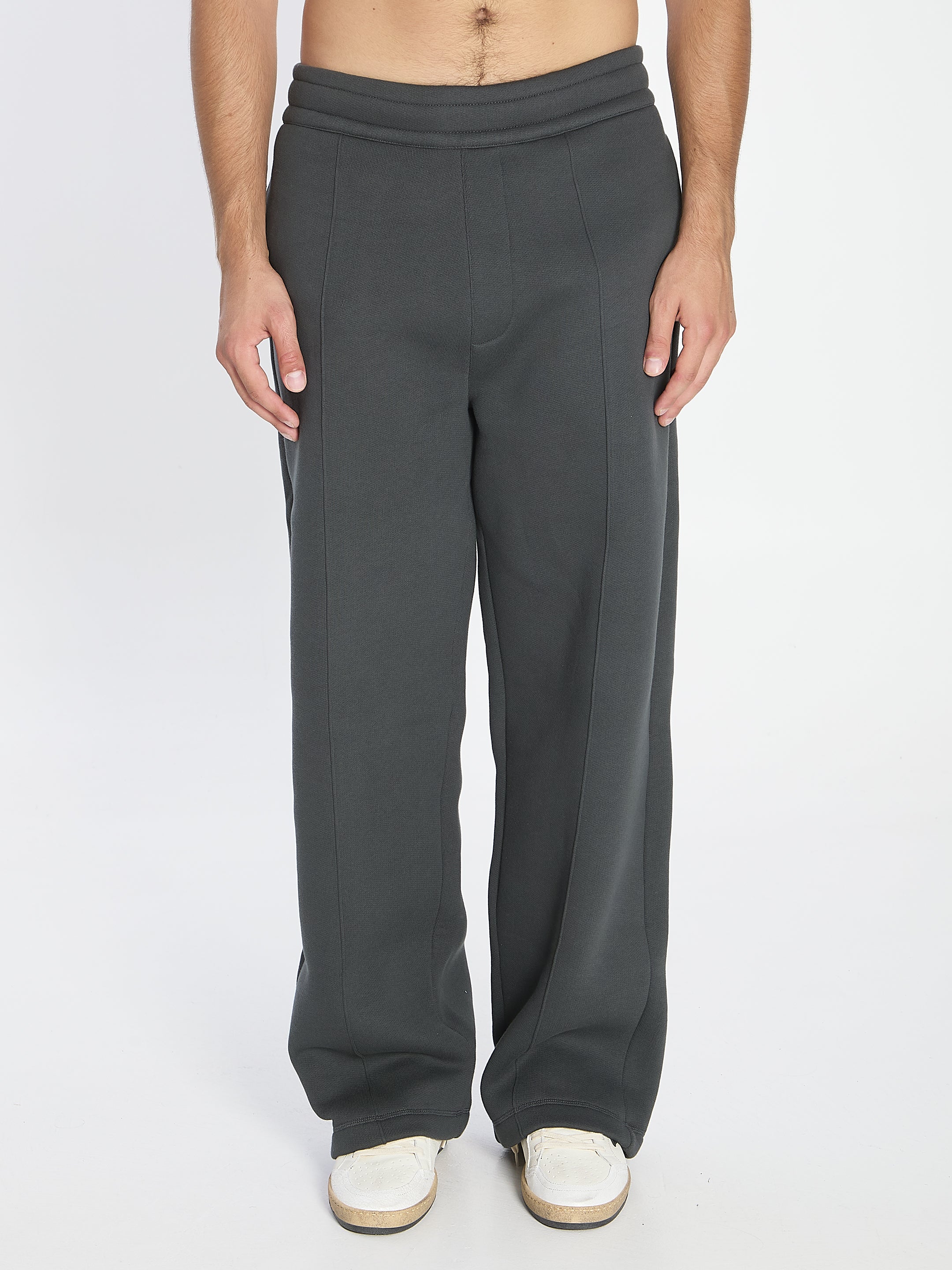 AMI PARIS Men's Wide Leg Jogging Pants - Size M