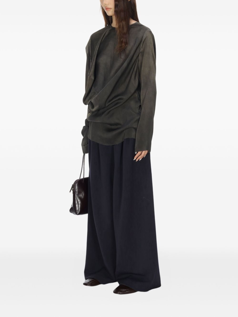 UMA WANG Silk Blend Top for Women - FW25