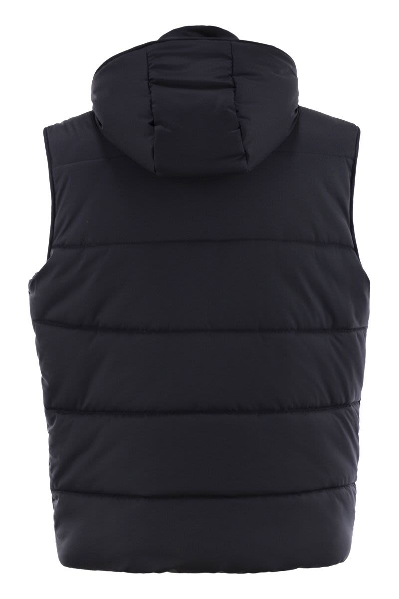 KITON Minimalist Hooded Sleeveless Jacket for Men