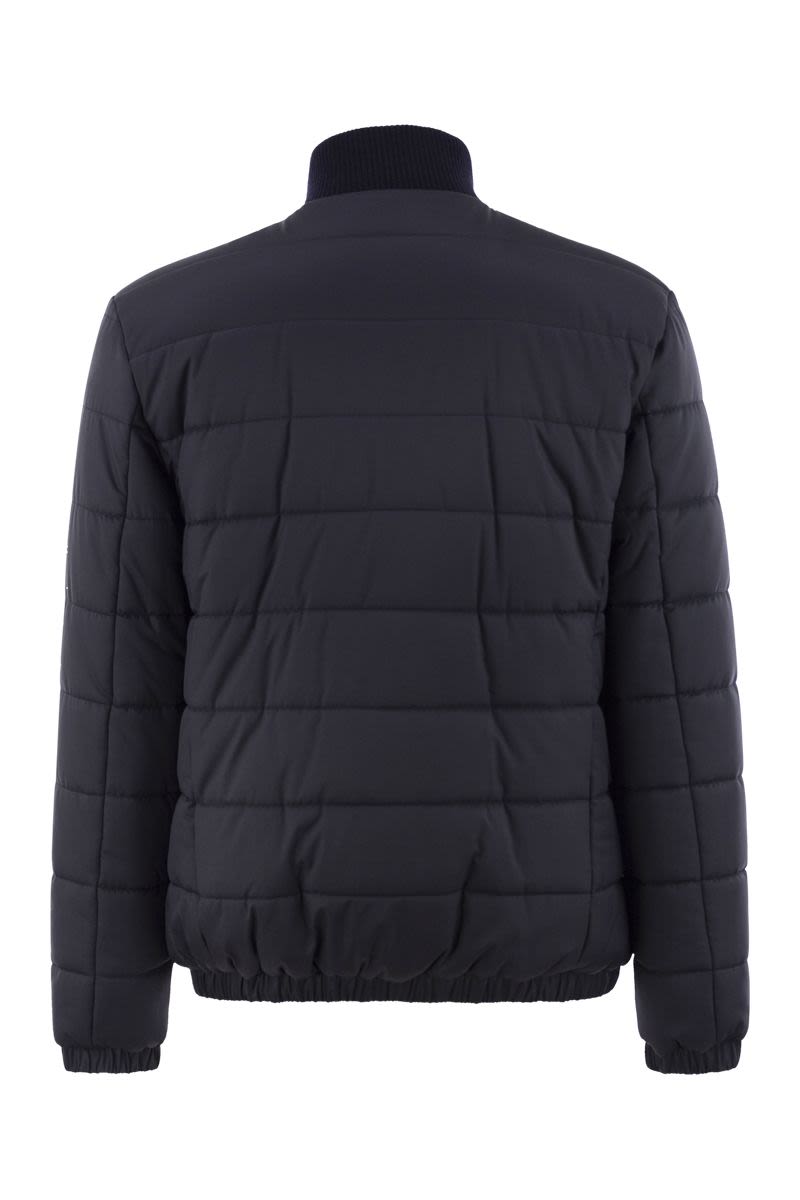 KITON Men's Technical Fabric Bomber Jacket