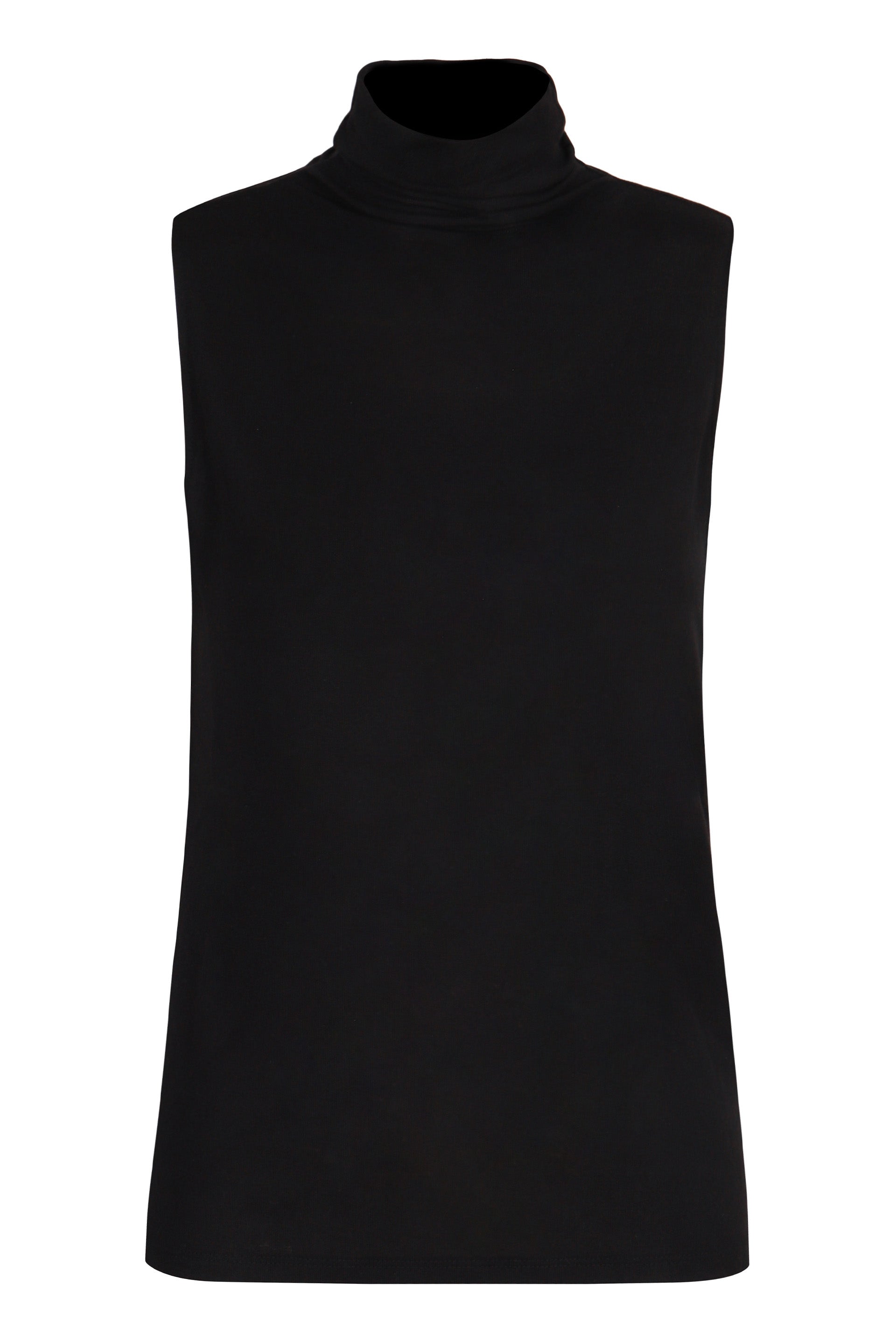 VINCE Mockup Turtleneck Sleeveless Top