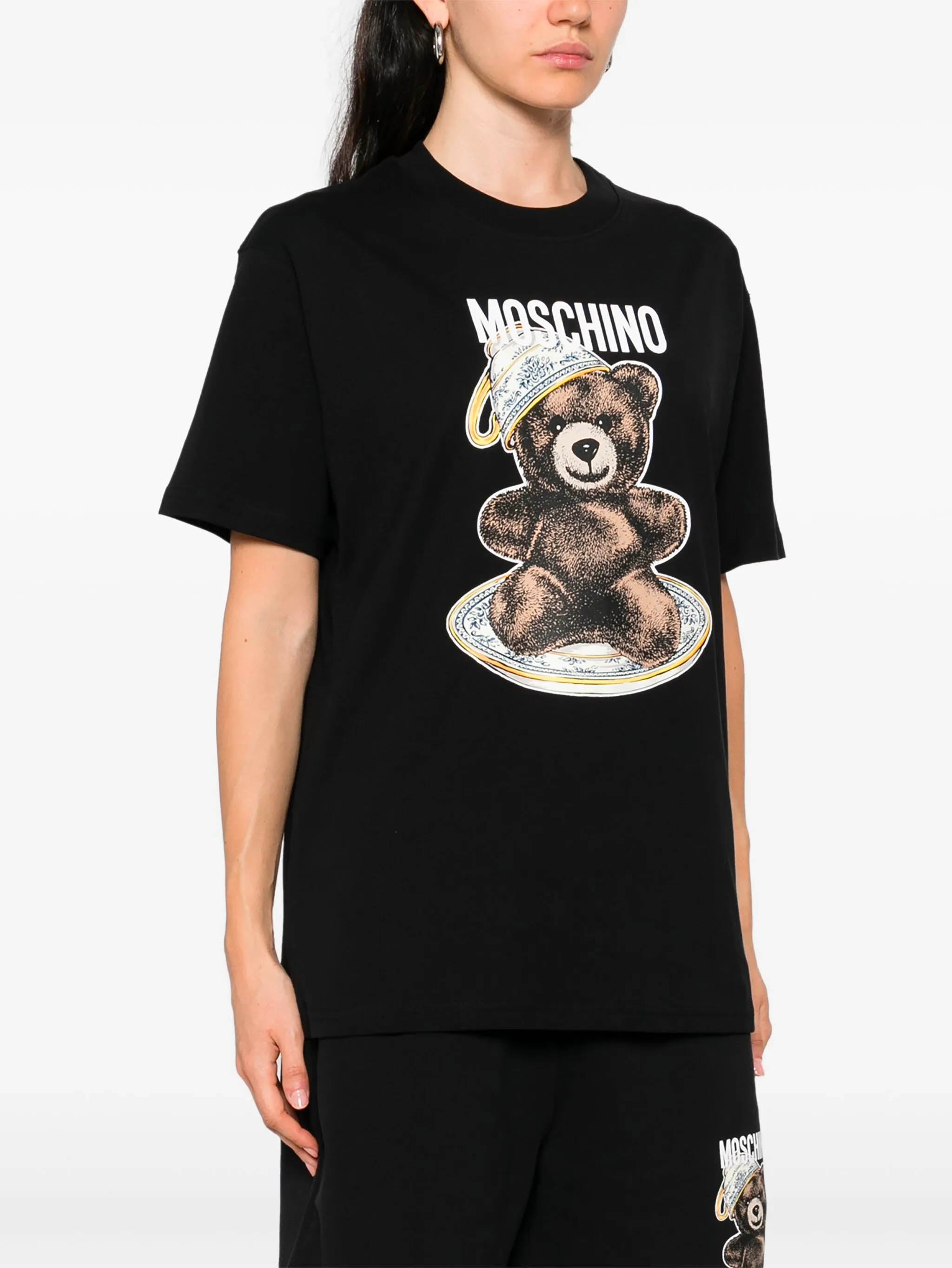 MOSCHINO COUTURE Teddy Bear Graphic T-Shirt - Size S
