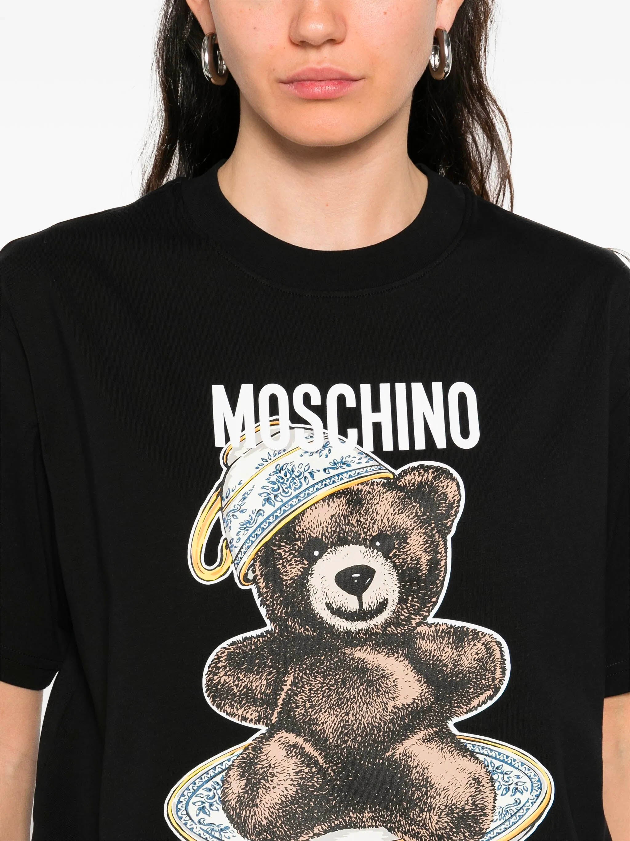 MOSCHINO COUTURE Teddy Bear Graphic T-Shirt - Size S