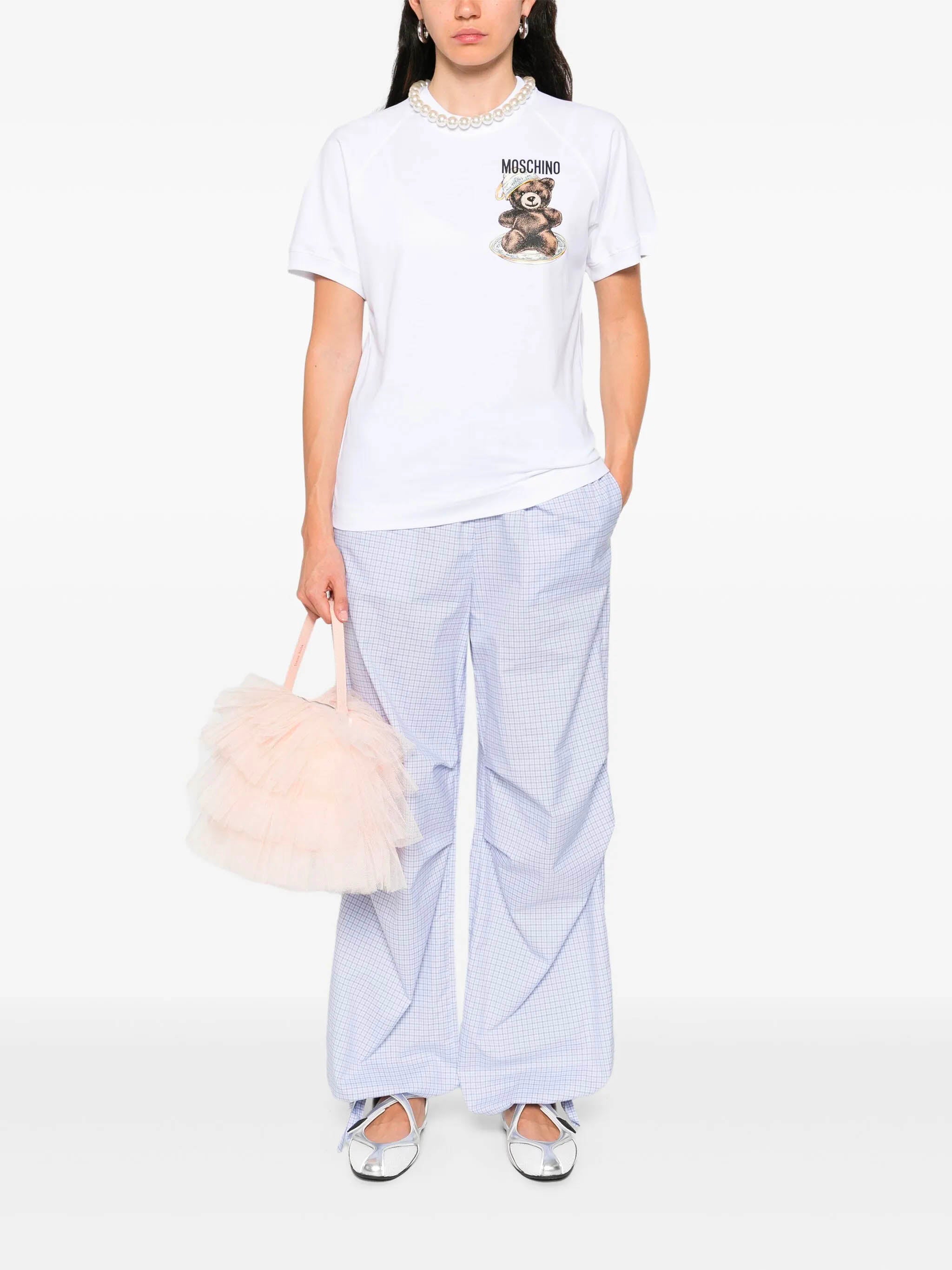 MOSCHINO COUTURE Mini Teddy Bear Crewneck T-Shirt (S)