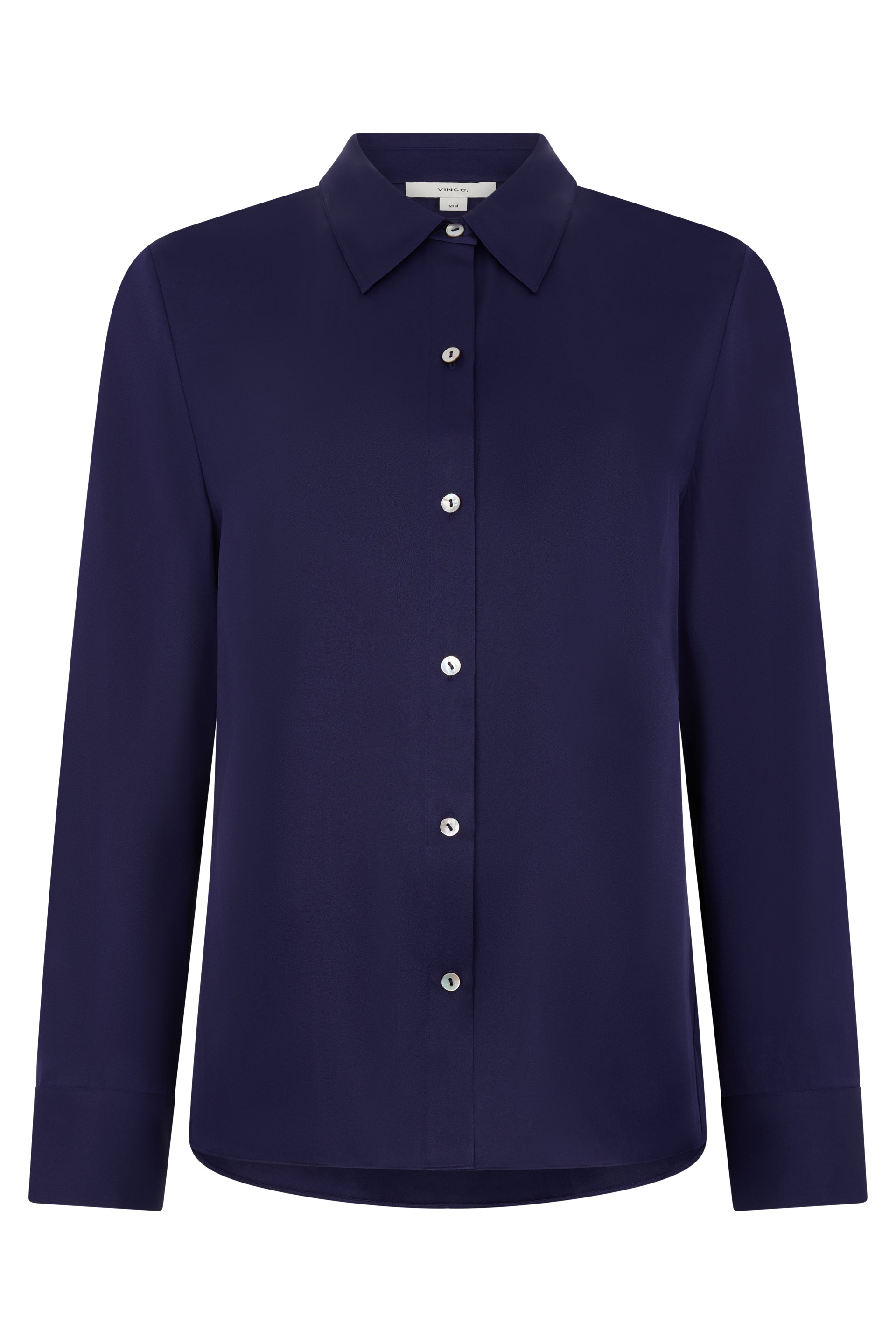 VINCE Silk Button-Up Shirt