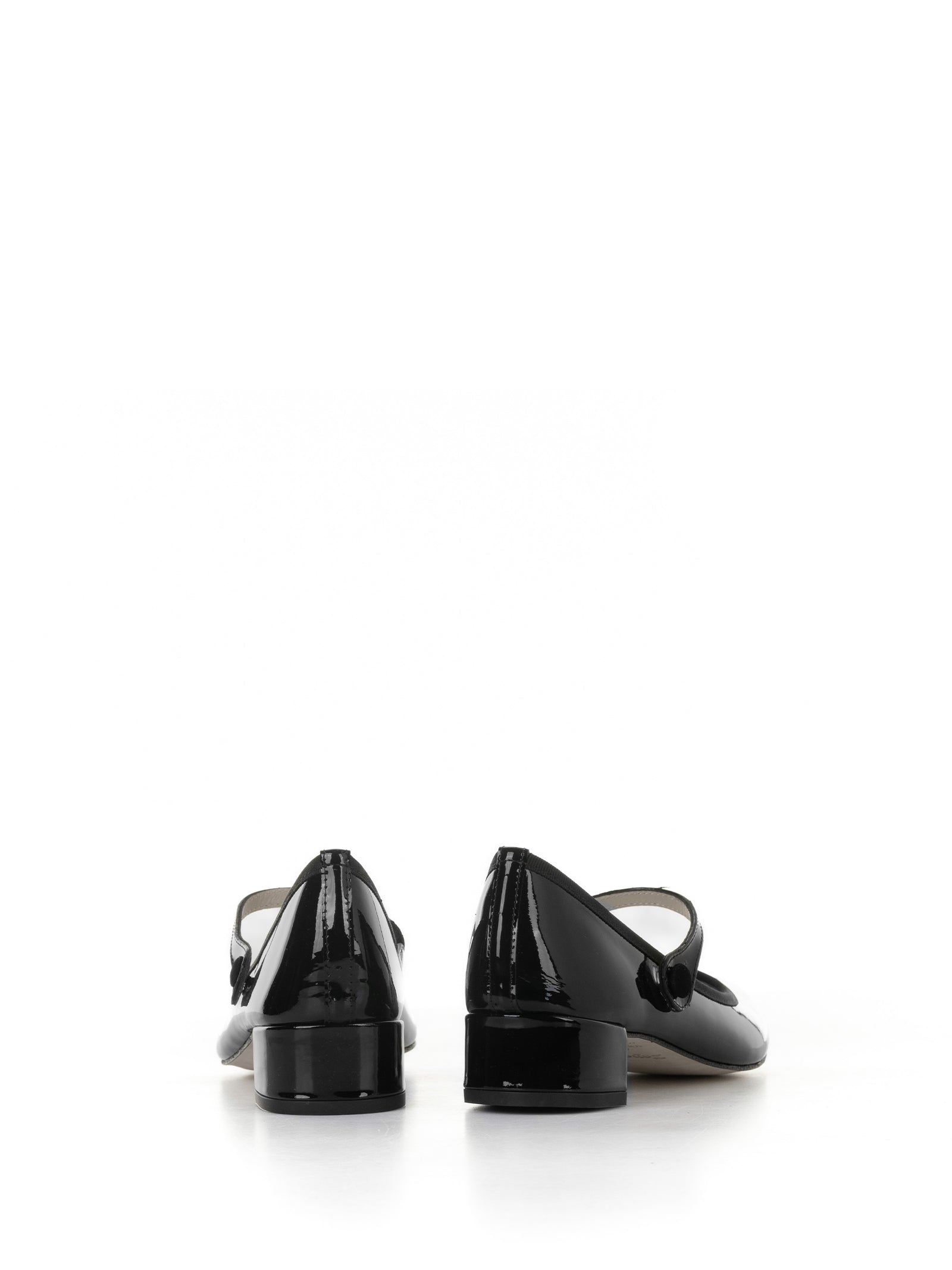 REPETTO Shiny Leather Ballerina Shoes with Strap for Women