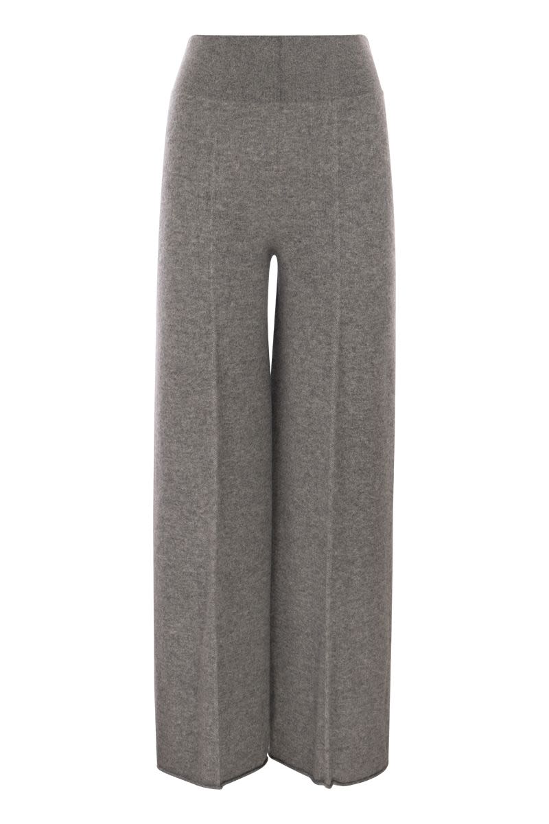 VANISÉ Wide-Leg Cashmere Trousers