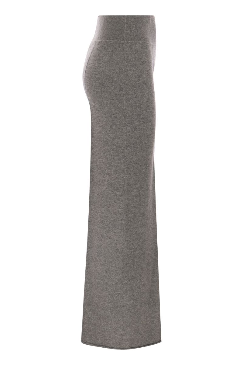 VANISÉ Wide-Leg Cashmere Trousers