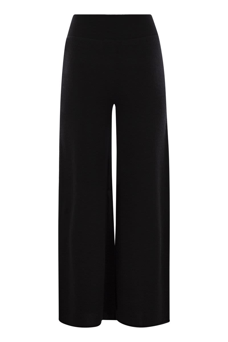 VANISÉ Wide-Leg Cashmere Trousers