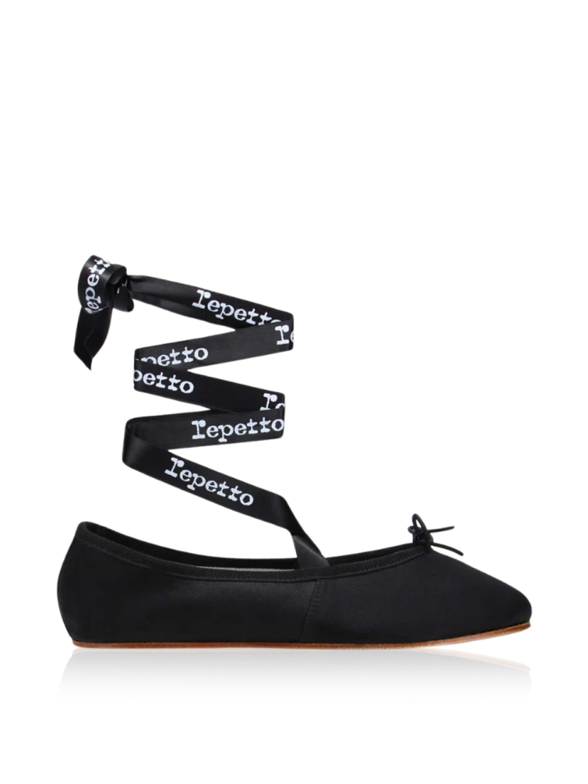 REPETTO Sophisticated Logo Ribbon Ballerina Flats - Women's Size