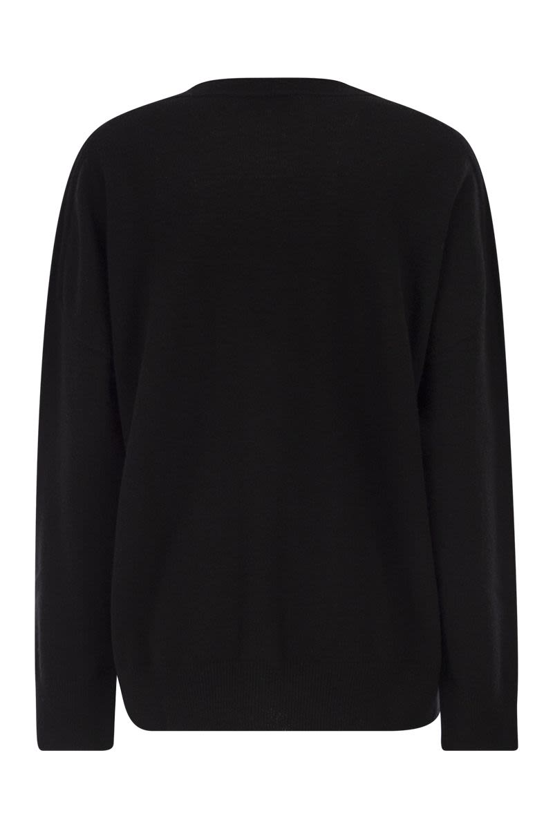 VANISÉ Cashmere Cardigan with Dropped Shoulders