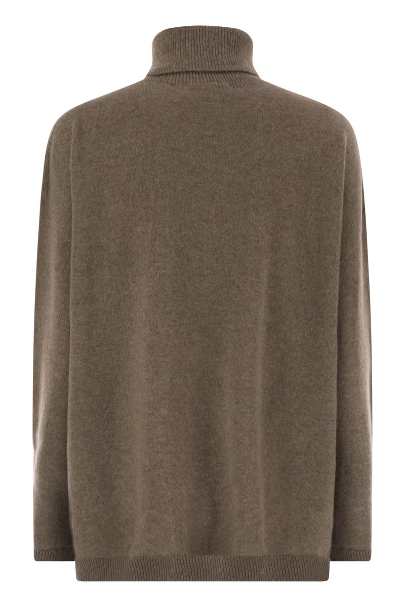 VANISÉ Maxi Cashmere Turtleneck Sweater