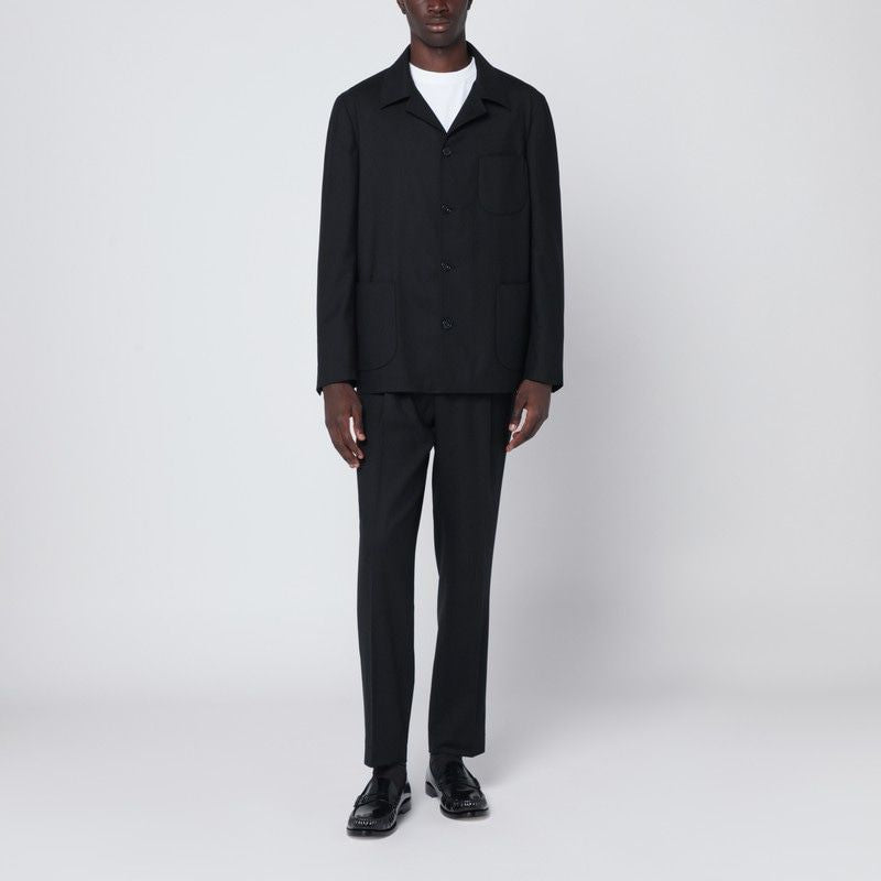 SANTANIELLO Single-Breasted Suit in Wool Blend for Men