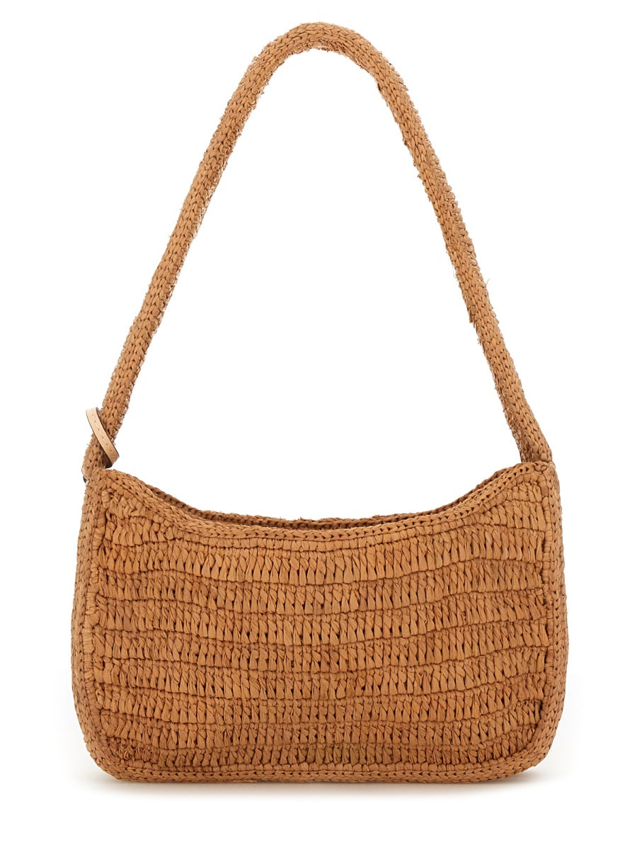 MANEBI Raffia Shoulder Handbag