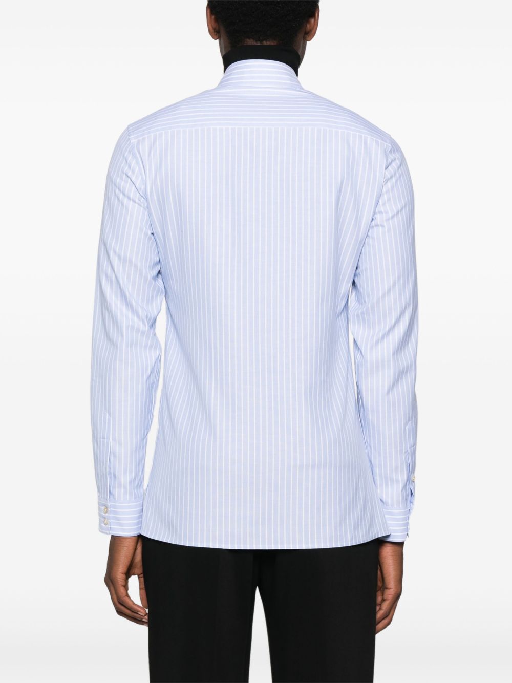 VALENTINO Striped Cotton Shirt - Men's Fashion