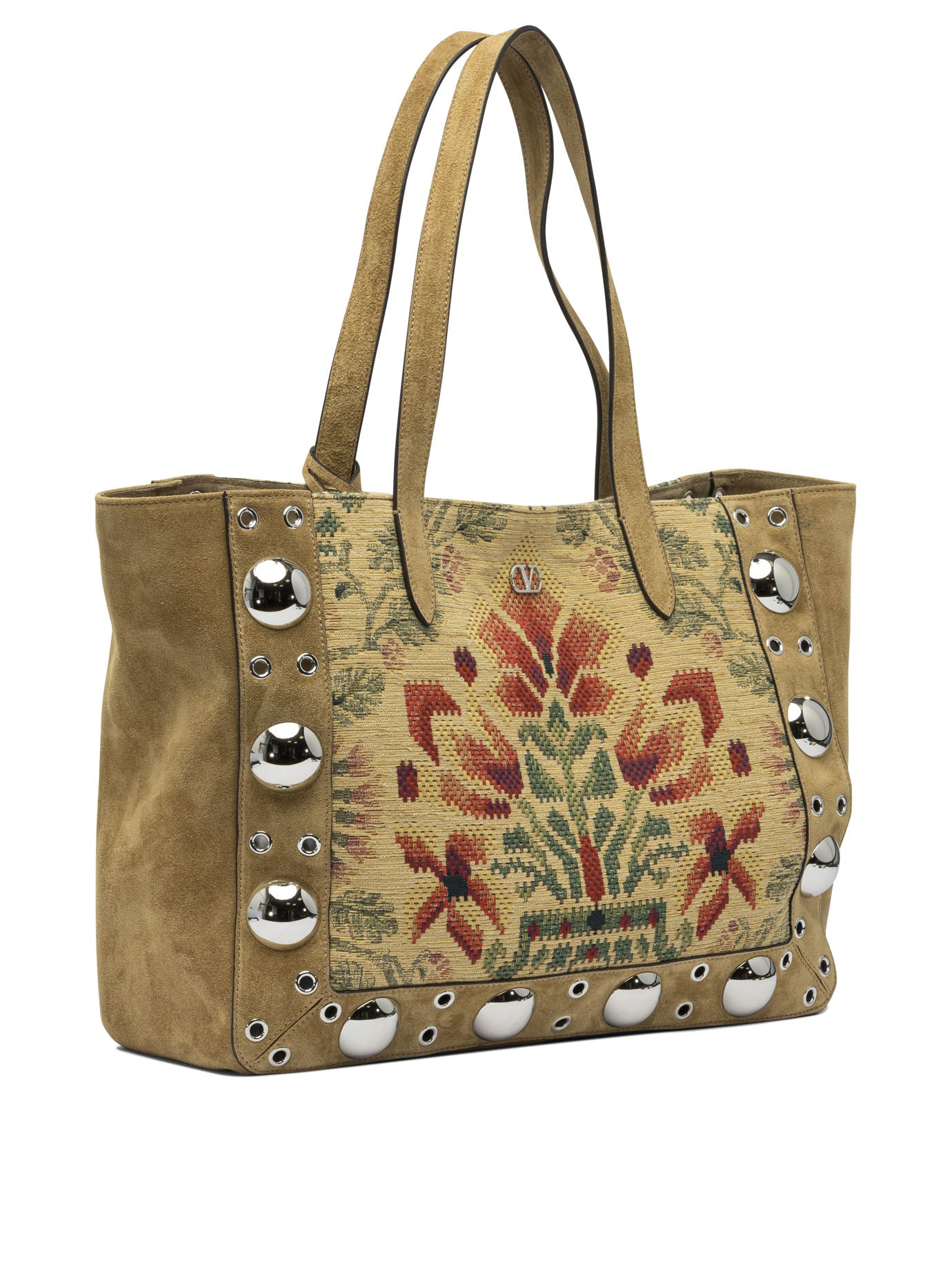 VALENTINO GARAVANI Embroidered Shopper Handbag
