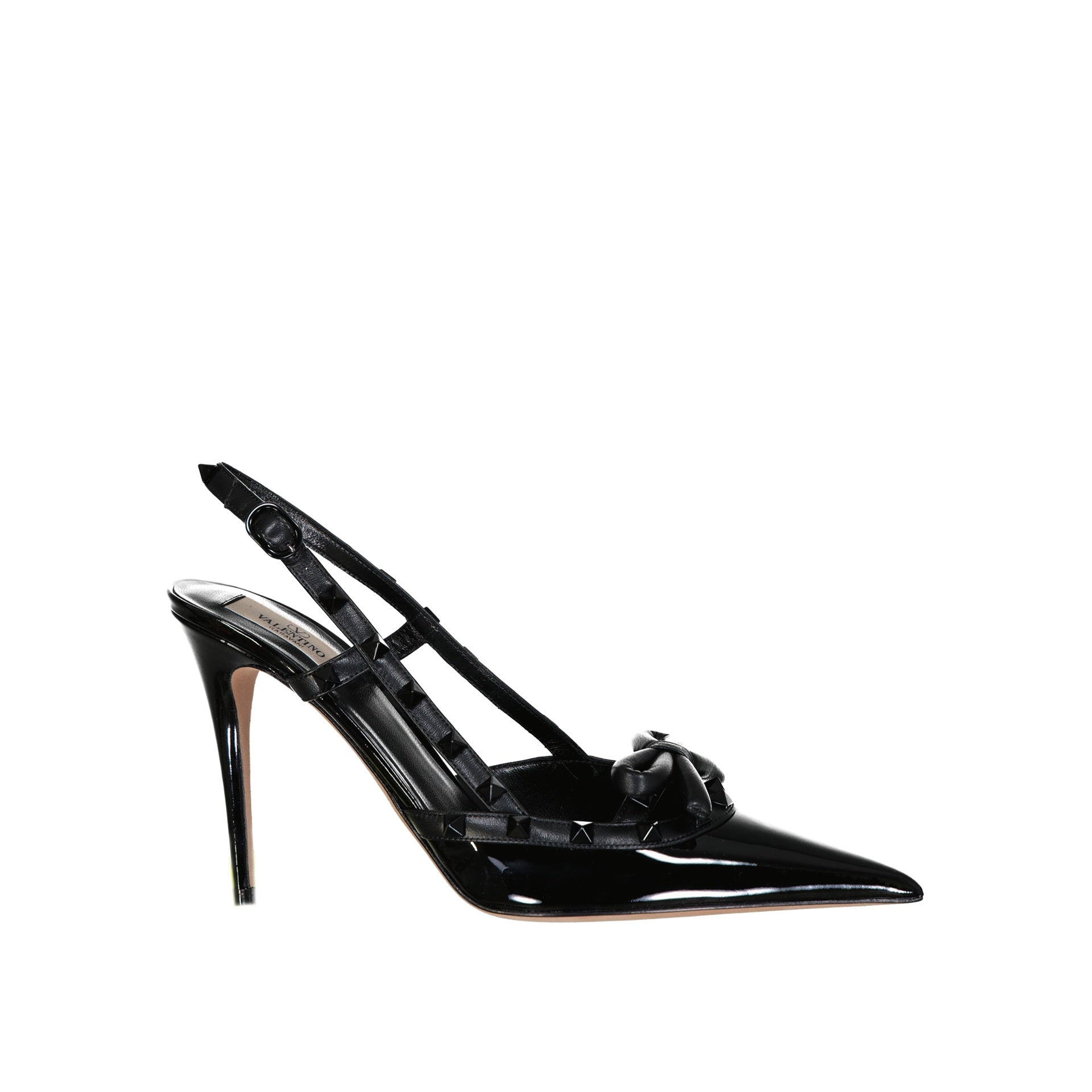 VALENTINO GARAVANI Rockstud Leather Slingback Pumps