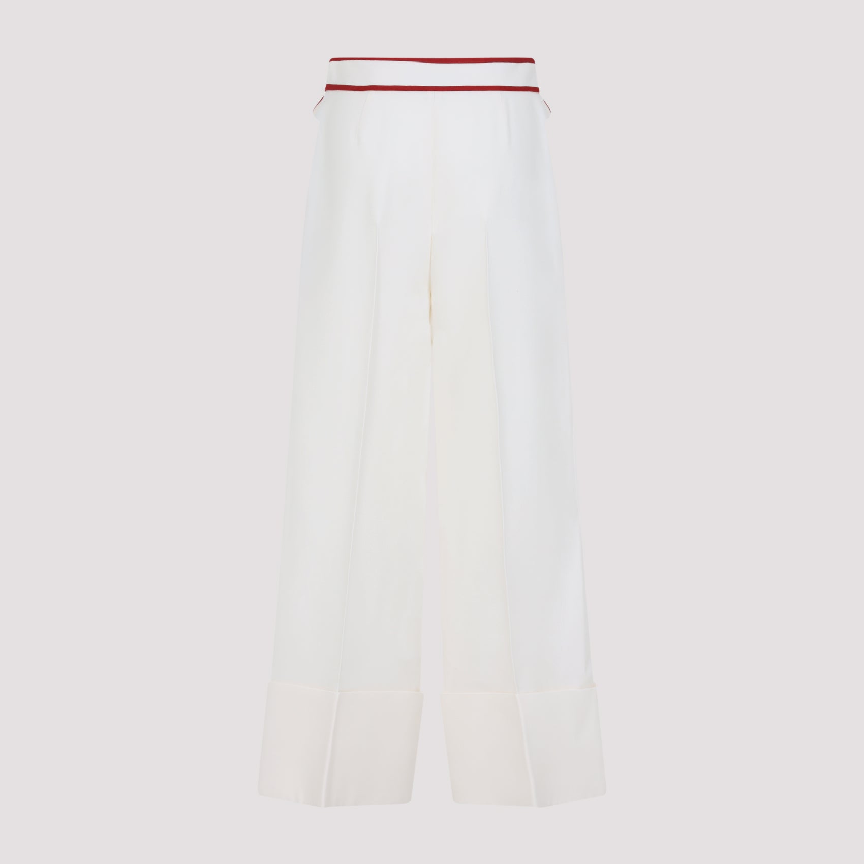 VALENTINO Luxurious Wool-Silk Blend Trousers for Women