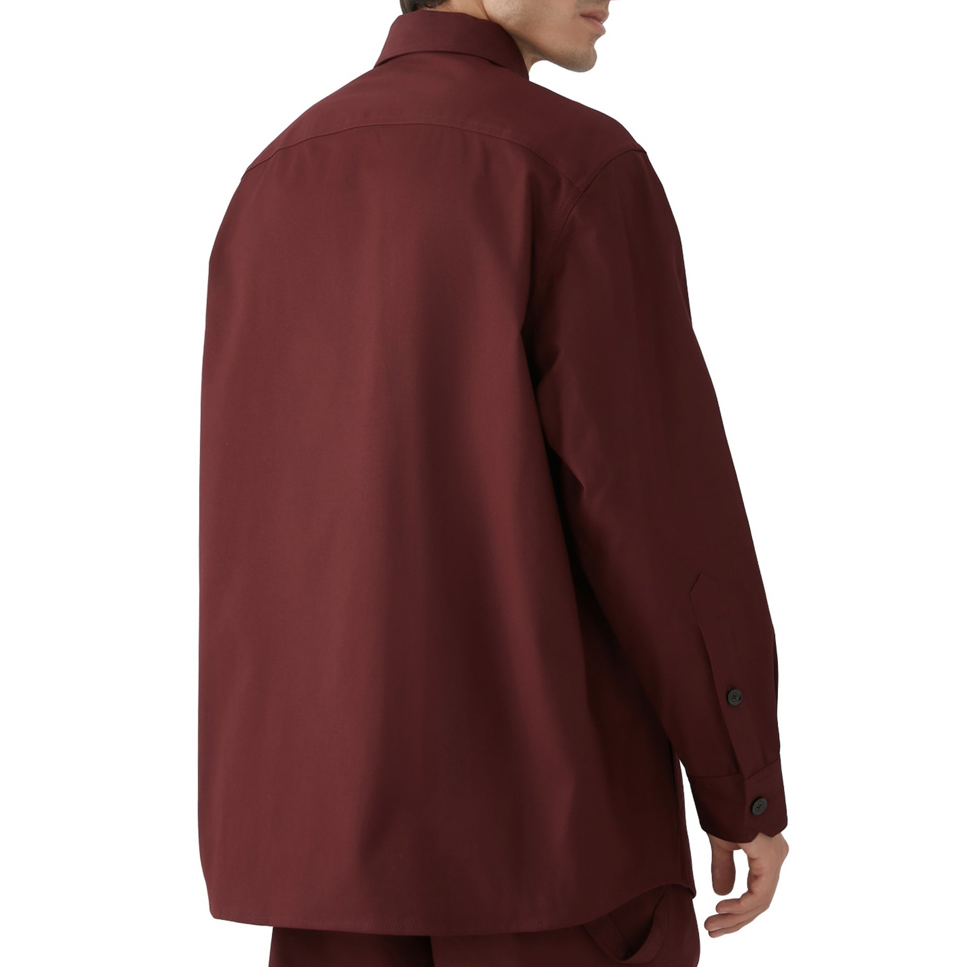 VALENTINO Oversized Cotton Shirt Jacket for Men
