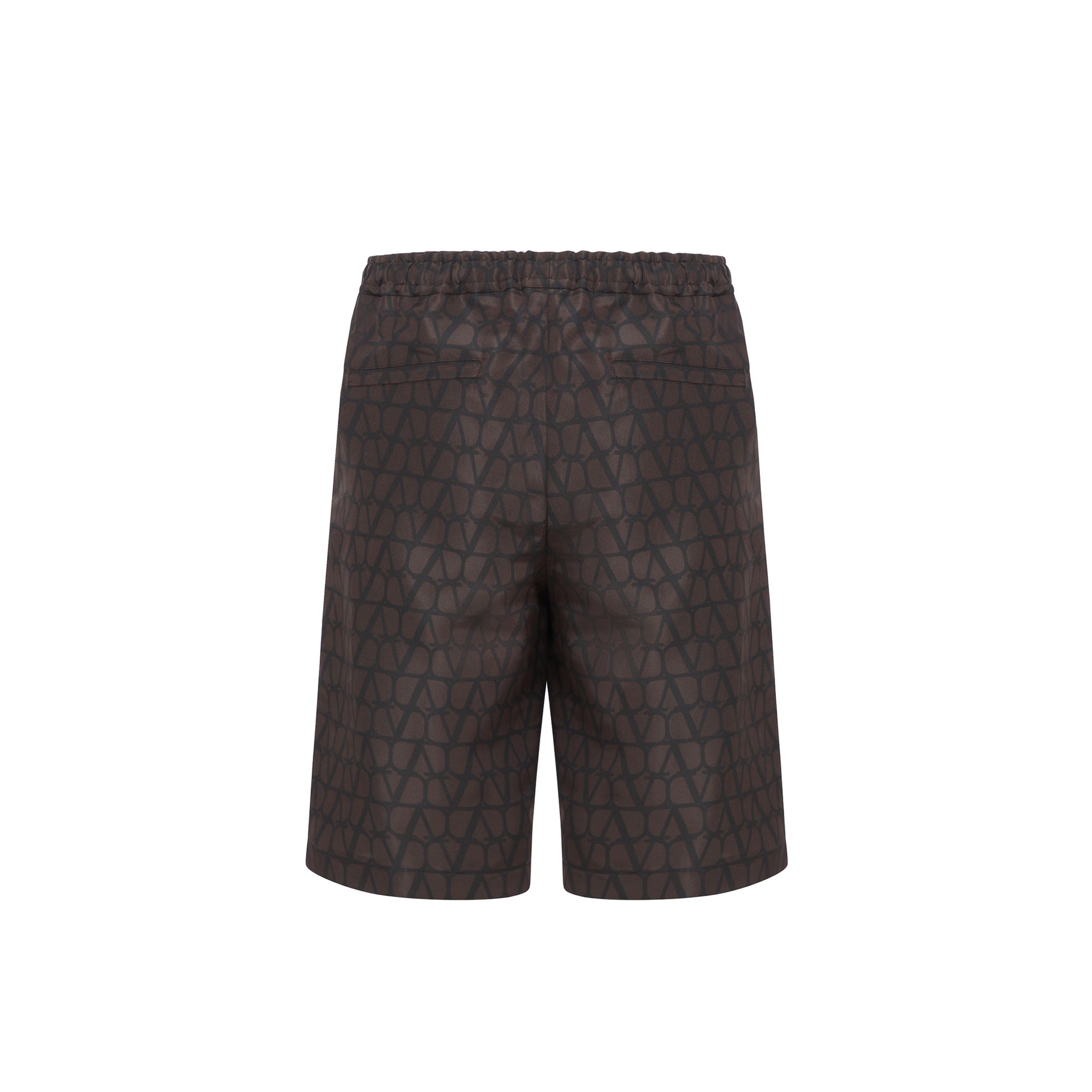 VALENTINO Silk Logo Shorts for Men