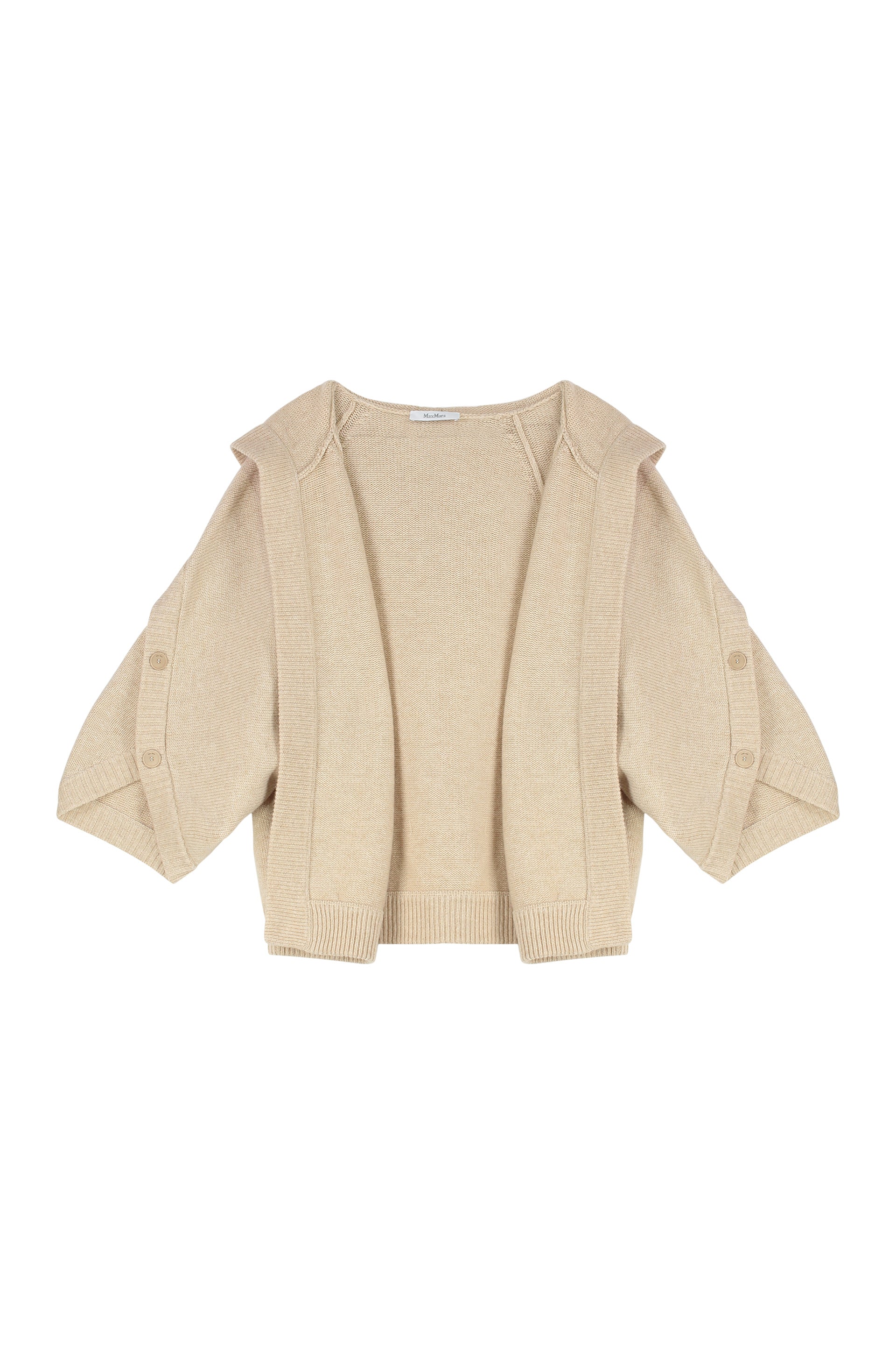 MAX MARA Hooded Wool and Cashmere Cardigan for Women