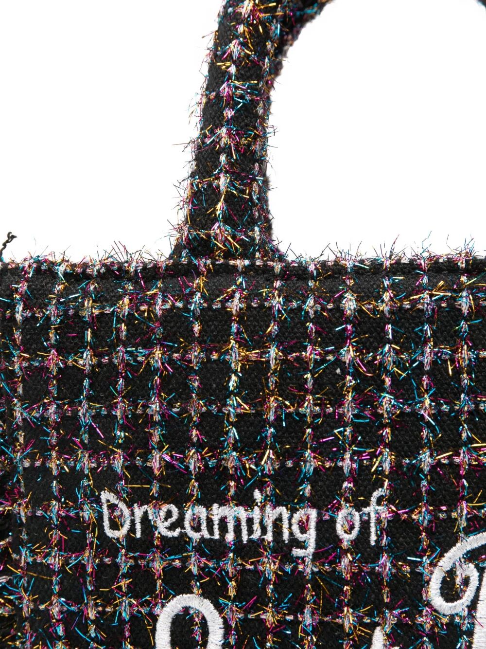 MC2 SAINT BARTH Mini Tweed Shiny Handbag