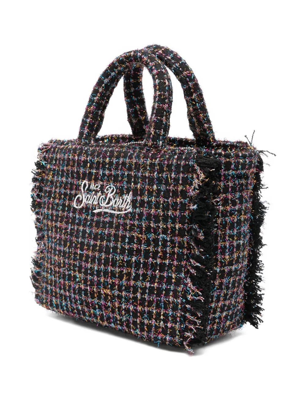 MC2 SAINT BARTH Mini Tweed Shiny Handbag