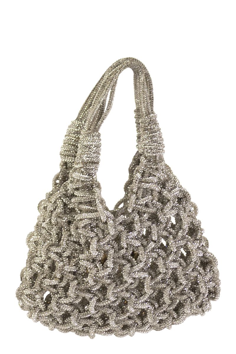 HIBOURAMA Mini Jewel-Studded Handbag