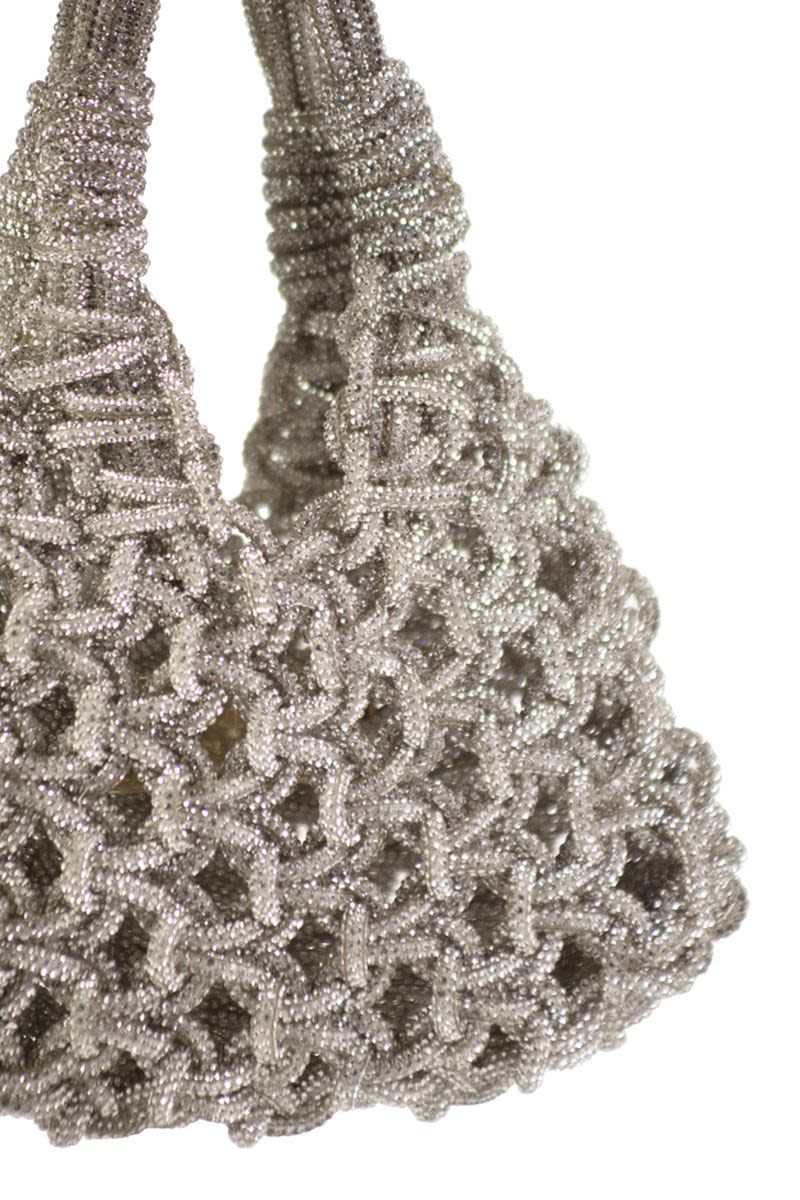 HIBOURAMA Mini Jewel-Studded Handbag